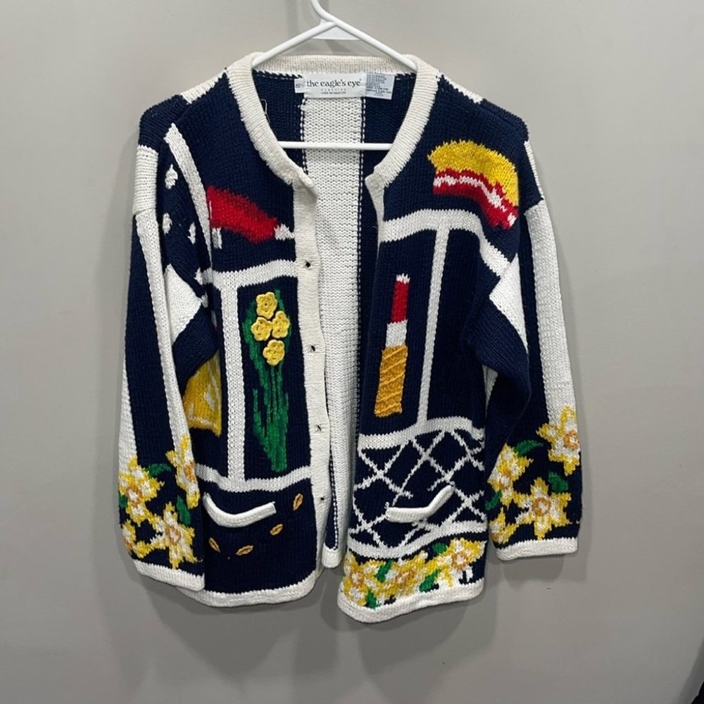 Vintage small knit cardigan